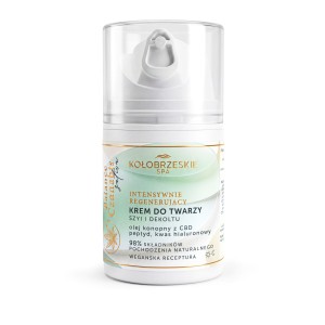 Kołobrzeskie Spa Krem do twarzy, szyi i dekoltu (olej konopny z CBD) 50 ml